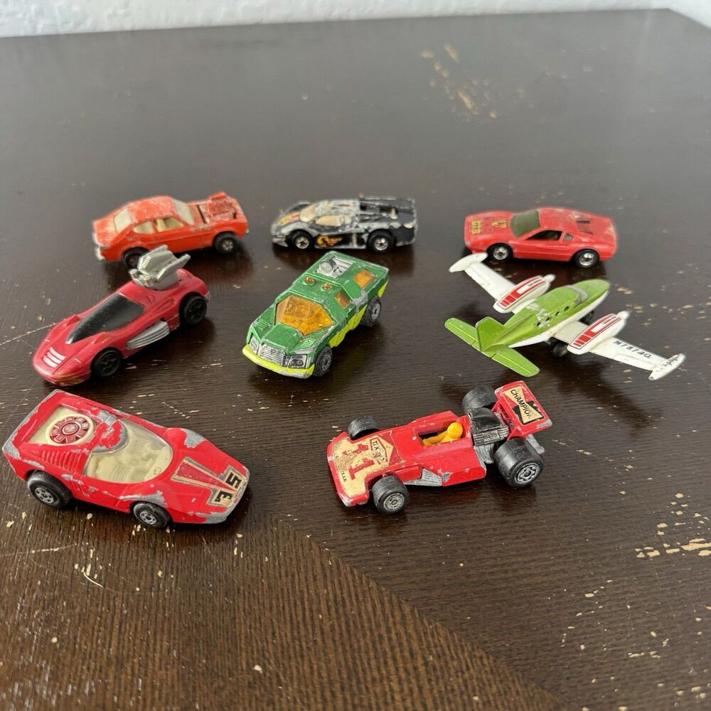 Vintage Hot Wheels Matchbox Lesney Lot Of 8 Poor Condition Rolomatics Cessna 402
